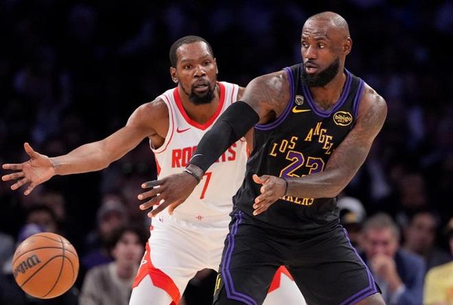 湖人轻取火箭杜兰特复出难挽颓势 系列赛2-0占优